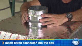 Connecting to an Insulated Ductboard Distribution Box [upl. by Aislehc]