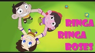 Ringa Ringa Roses with Lyrics  Nursery Rhymes and Songs [upl. by Sillsby]