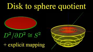 Sphere as the quotient space of a disk [upl. by Nylkaj816]