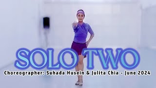 SOLO TWO LINE DANCE  suhadahusen9683 amp julitachia648  June 2024 [upl. by Namharludba]