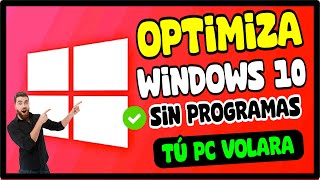 OPTIMIZA WINDOWS 10 SIN PROGRAMAS TÚ PC Y LAPTOP SERÁ UNA BALA EN 2023 [upl. by Eiralih]