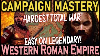 10 Steps to NEVER Lose Western Roman Empire Legendary Total War Attila Opening Turns [upl. by Yruj427]