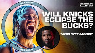 Who gets ECLIPSED 😎 Knicks amp 76ers on PACE to pass Bucks amp Pacers in standings 🔆 NBA Today [upl. by Tabitha]