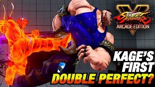 SFV  Kage First DOUBLE PERFECT  Kage VT1 Highlights [upl. by Enyrb]