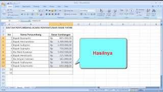 tutorial excel cara format angka menjadi rupiah dengan excel secara mudah dan cepat [upl. by Dania]