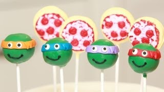 TEENAGE MUTANT NINJA TURTLES CAKE POPS  NERDY NUMMIES [upl. by Favrot]