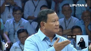 Momen Prabowo Silat Ketika Menanggapi Jawaban Anis Baswedan  Debat Capres 2024 [upl. by Enutrof26]