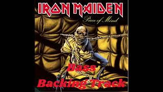 IRON MAIDEN  The Trooper BASS Backing track Original Track [upl. by Hailahk]