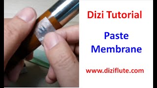 How to paste membrane on Chinese dizi flute4K video with English subtitle Dan Tang [upl. by Immas]