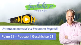 Unterrichtsmaterial zur Weimarer Republik [upl. by Olson]