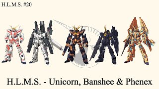 HLMS  Unicorn Banshee amp Phenex Welcome to the Gundam Magic School ft MJ2005Gundam [upl. by Stag]