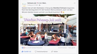 Fehmarn Weinfest Sommer 2018 Michael Studt StadTTgespräch  Namika  Viky Leandros  Max Mutzke [upl. by Liarret744]