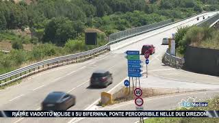 Riapre viadotto Molise II su Bifernina ponte percorribile nelle due direzioni [upl. by Atalie100]