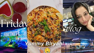 Friday Vlog  Life in Saudi Arabia  Biryani 🤤  Adventure and explore Ksa  Fortnite  Roblox [upl. by Erland814]