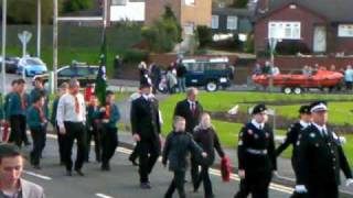 Rememberance Sunday Marching at Flint NWales 8119 [upl. by Joellyn]