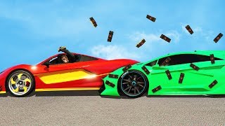 JELLY VS 1000 STICKY BOMBS GTA 5 Funny Moments [upl. by Heimlich643]