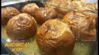 MANZANAS AL HORNO SIN AZÚCAR CON SOLO 3 INGREDIENTES [upl. by Cnahc]