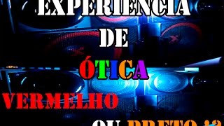 Experiencia de Ótica  Objetos mudam de cor com a luz [upl. by Aliuqahs]