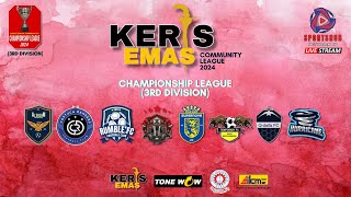 KERIS EMAS COMMUNITY LEAGUE  CHAMPIONSHIP LEAGUE  3RD DIV  COSTUCA RANGERS FC VS SUPERNOVA FC [upl. by Assylem315]