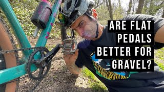 Are Flat Pedals Better For Gravel [upl. by Elleryt537]