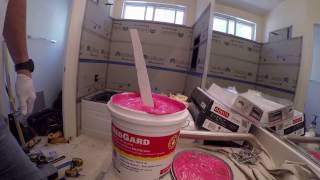 How to Install Go Board Tile Backer Board for a Shower [upl. by Elodia]