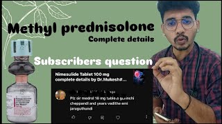 Methylprednisolone complete details in Telugu by Dr Mukesh health viralvideo [upl. by Richart471]