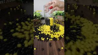 Satisfying Reverse Beads ASMR 💛🖤💛 reverse asmr satisfying [upl. by Yrrag]