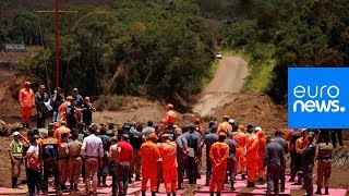 New video captures moment of deadly dam collapse in Brazil [upl. by Dong704]