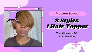 3 Styles In 1 Hair Topper [upl. by Nilyarg163]