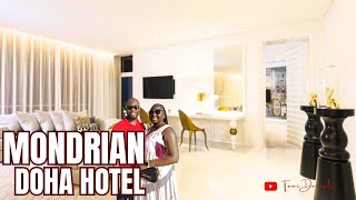 TOUR OF THE DELUXE LOFT SUITE OF MONDRIAN DOHA HOTEL IN QATAR 🇶🇦  QATAR TRAVEL VLOG [upl. by Suzanna756]