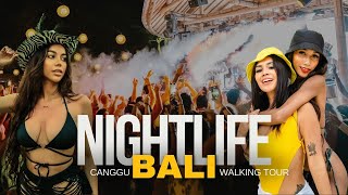 BALI NIGHTLIFE 🇮🇩 Сanggu WALKING Tour  Club amp Party in Bali 2024 [upl. by Angelle]