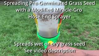 Miracle Gro Grass Seed Hose End Sprayer [upl. by Odoric]