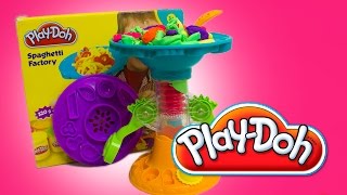 DibusYmas PLAYDOH Spaghetti and Pasta Factory How to Make PlayDough Pasta Play Doh [upl. by Nocam646]