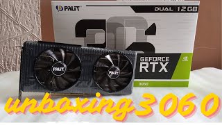 UNBOXING RTX 3060 MARCA PALIT REALMENTE INSANA [upl. by Aneen]