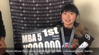 1516 MBA 5 Women Winner Reira Iwabuchi interview [upl. by Zerk327]