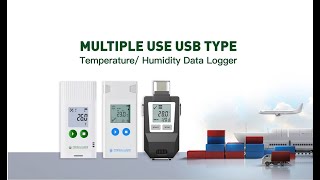 Freshliance MULTIPLE USE USB TYPE Temperature Humidity Data Logger introduction [upl. by Orazio]