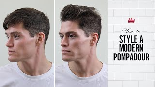 How to Style a Modern Pompadour [upl. by Llohcin]