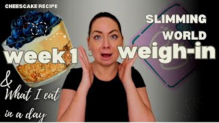 Week 1 Slimming World What I Eat in a Day amp Weigh In Results [upl. by Swiercz]