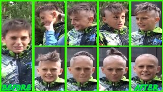 A Cute Teenage Boy Gets His Headshave By His Friend In Extreme Winters Season  Winters Headshave [upl. by Bensky]