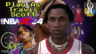 Travis Scott🎤 in NBA 2k24 NextGen 🔥🔥 WARNING SOUND TROUBLE  MIGHT WANNA TURN YOUR VOLUME DOWN [upl. by Calv831]