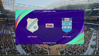 HNK Rijeka vs NK Osijek  PES SHNL 2324 [upl. by Eeliak219]