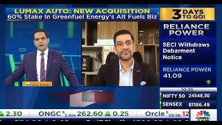 Lumax Auto H2FY2025 Growth Outlook  Greenfuel Acquisition  CNBC TV18 [upl. by Schaefer]