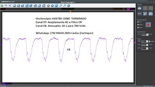 Hantek 1008C com Filtro CR AC e Atenuador 201 700 Volts [upl. by Waylan]