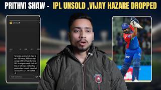 Prithvi Shaw  IPL Unsold  Vijay Hazare Mumbai Team Dropped Another Sachin to Kambli story Loading [upl. by Ecal]