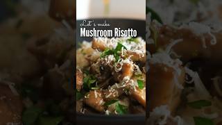 Easy Mushroom Risotto Recipe shorts [upl. by Jonis]