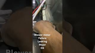 Failed blower motor major oil leak [upl. by Cranford]