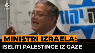 Članovi izraelske vlade pozivaju na iseljavanje Palestinaca iz Gaze [upl. by Marva]