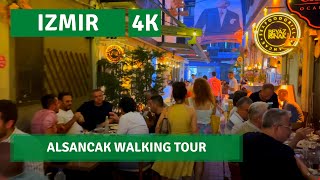 Izmir 2022 Nightlife Alsancak 9 July Walking Tour4k UHD 60fps [upl. by Mackie]