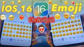 How To Install ios emoji keyboard on any android🤩 ios 165 all emoji on android 2023 [upl. by Pietje]