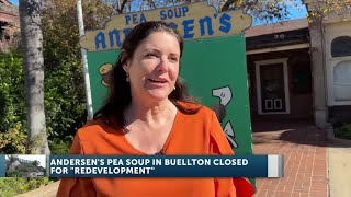 Pea Soup Andersen’s restaurant is closed for redevelopment [upl. by Assilam694]